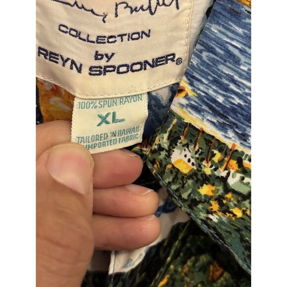 Vintage Reyn Spooner Hawaiian Shirt Mens XL Jimmy Buffet Margaritaville 80s - Picture 3 of 10